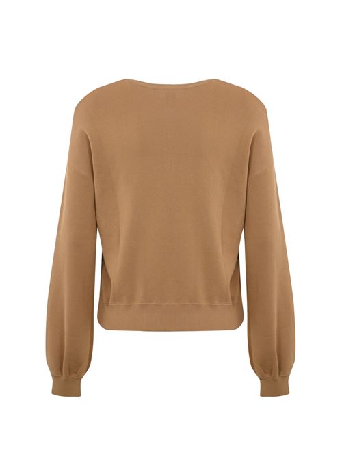 Maglia pullover  in misto cotone cammello PINKO | 104002 A115D91